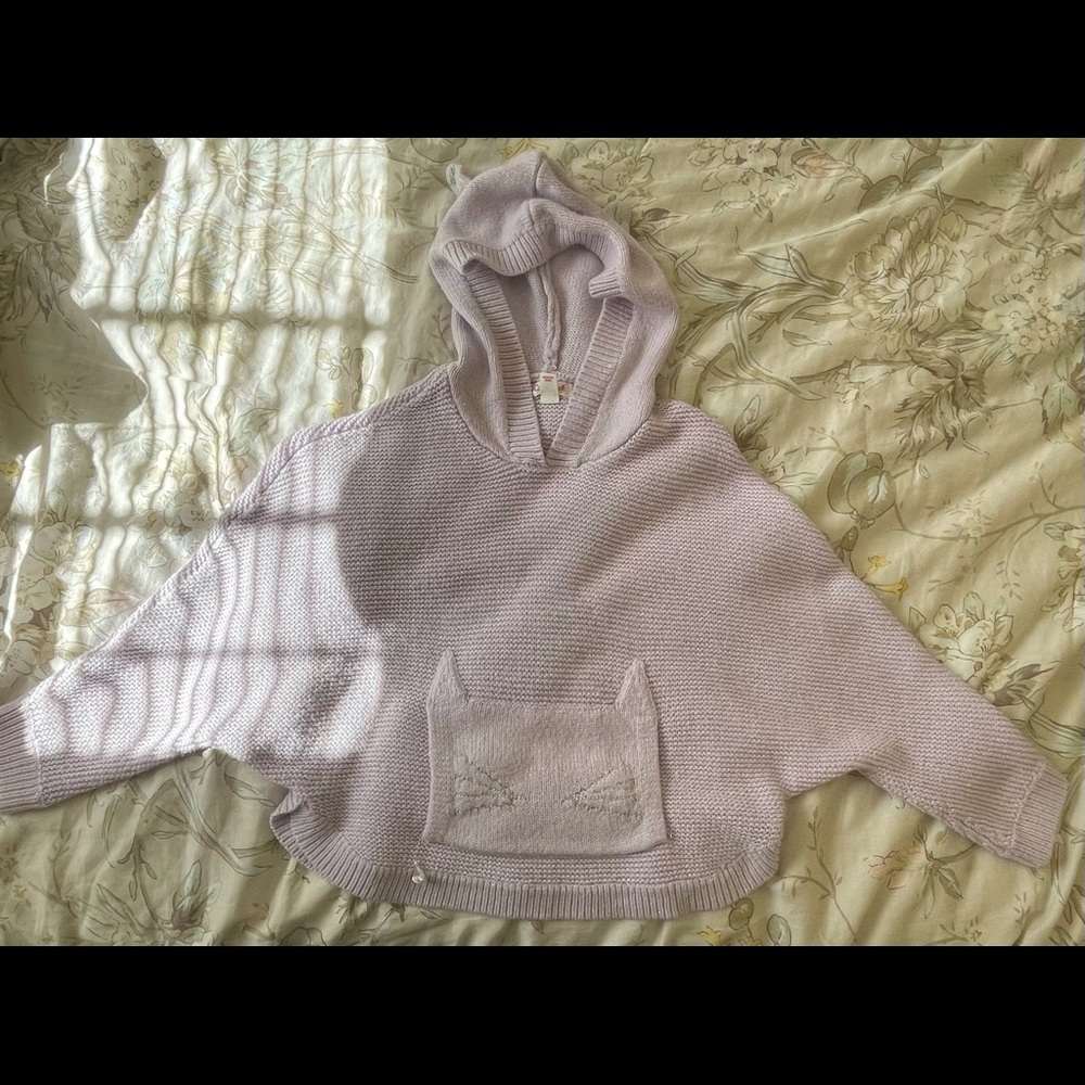 Cat & Jack Purple Poncho for girls.